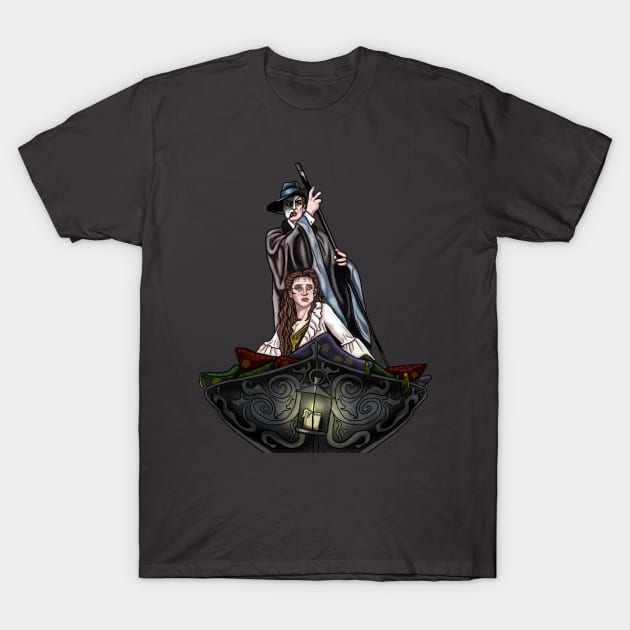 The Phantom of the Opera T-Shirt by Vallieboy_art